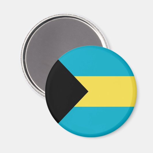 Bahamianische Flagge Magnet (Vorderseite/Rückseite)