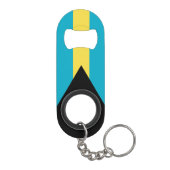 Bahamianische Flagge Mini Flaschenöffner (Rückseite)