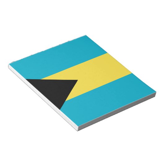 Bahamianische Flagge Notizblock (angewinkelt)