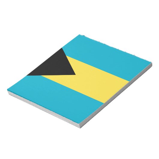 Bahamianische Flagge Notizblock (Rotiert)