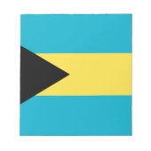 Bahamianische Flagge Notizblock (Vorderseite)