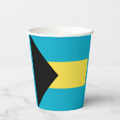 Bahamianische Flagge Pappbecher (Rückseite)