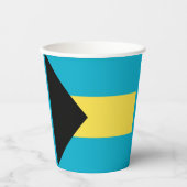 Bahamianische Flagge Pappbecher (Vorderseite)