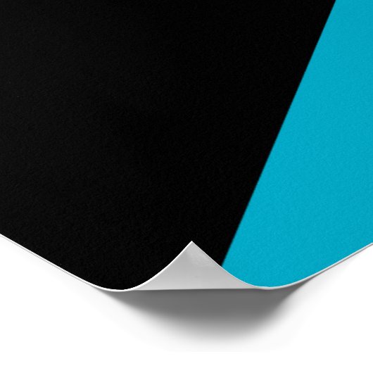 Bahamianische Flagge Poster (Ecke)