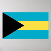 Bahamianische Flagge Poster (Vorne)