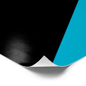 Bahamianische Flagge Poster (Ecke)