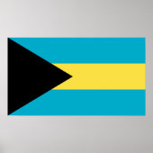 Bahamianische Flagge Poster (Vorne)