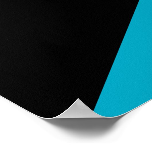 Bahamianische Flagge Poster (Ecke)