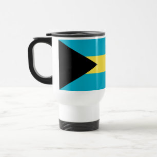 Bahamianische Flagge Reisebecher