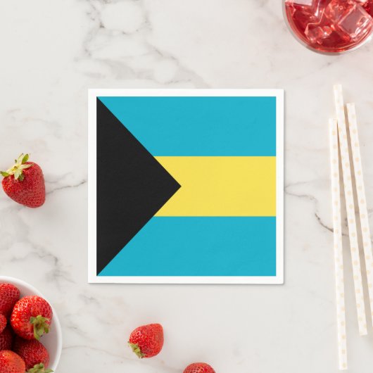 Bahamianische Flagge Serviette (Beispiel)