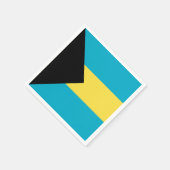 Bahamianische Flagge Serviette (Ecke)
