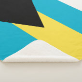 Bahamianische Flagge Sherpadecke (3/4)