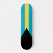 Bahamianische Flagge Skateboard (Vorne)