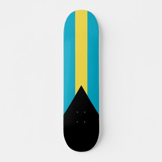 Bahamianische Flagge Skateboard (Vorne)