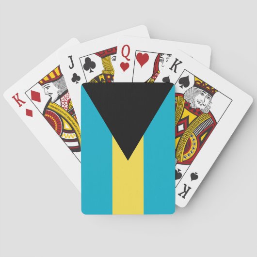 Bahamianische Flagge Spielkarten (Rückseite)