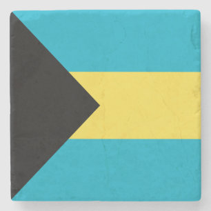 Bahamianische Flagge Steinuntersetzer