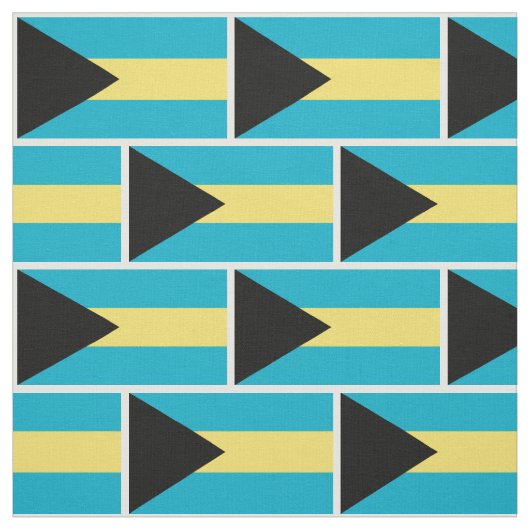 Bahamianische Flagge Stoff (Muster)