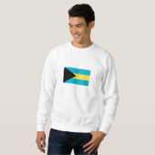 Bahamianische Flagge Sweatshirt (Vorne ganz)