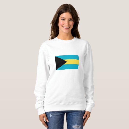 Bahamianische Flagge Sweatshirt (Vorne ganz)