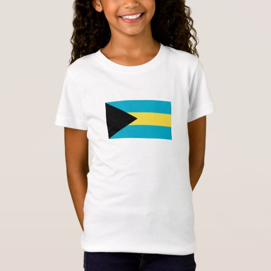 Bahamianische Flagge T-Shirt (Vorderseite)