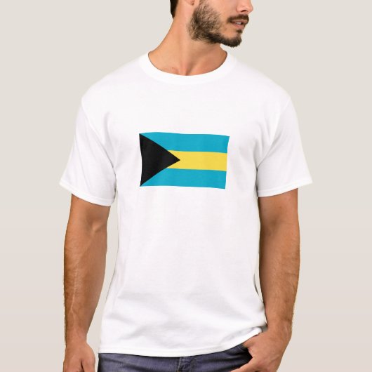 Bahamianische Flagge T-Shirt (Vorderseite)