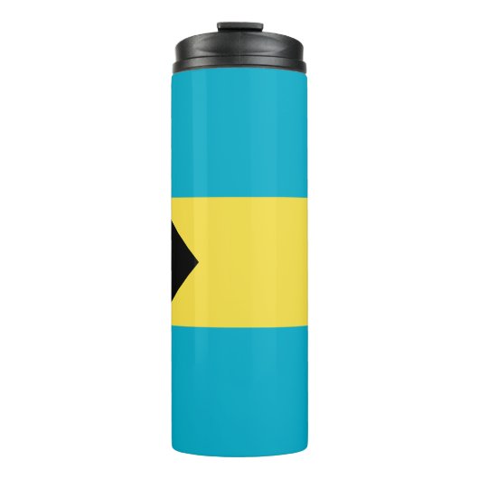 Bahamianische Flagge Thermosbecher (Vorderseite)
