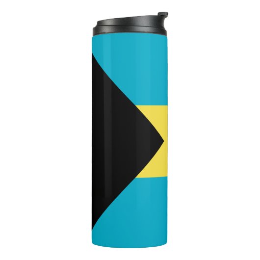 Bahamianische Flagge Thermosbecher (Nach links gedreht)