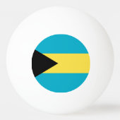 Bahamianische Flagge Tischtennisball (Vorderseite)