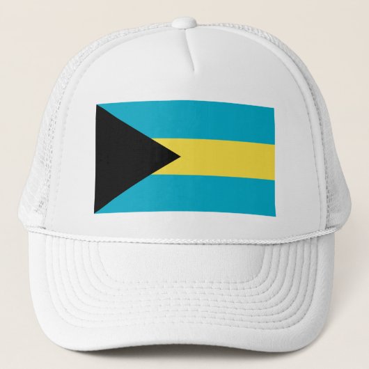 Bahamianische Flagge Truckerkappe (Vorderseite)