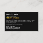 Bahamianische Flagge und Wappen, Flagge der Bahama Visitenkarte (Rückseite)