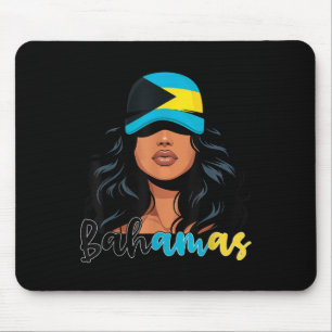 Bahamianisches Mädchen Bahamas-Flagge Stolze baham Mousepad