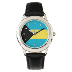 Bahamische Flagge Armbanduhr
