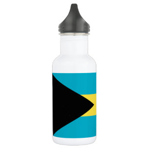 Bahamische Flagge Edelstahlflasche