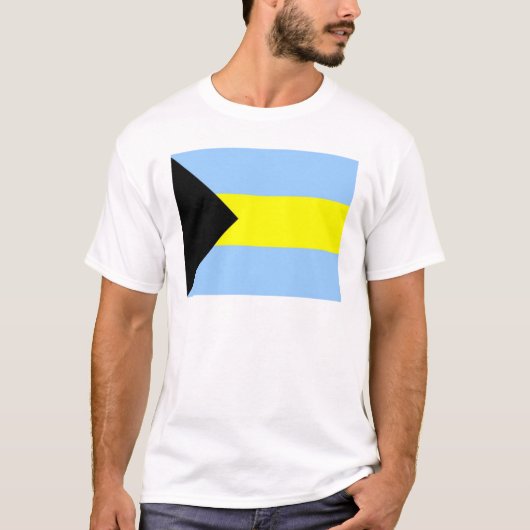 Bahamische Flagge T-Shirt (Vorderseite)