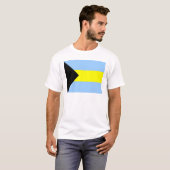 Bahamische Flagge T-Shirt (Vorne ganz)