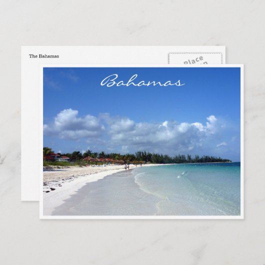 bahamische Küstengrenze Postkarte (Vorne/Hinten)