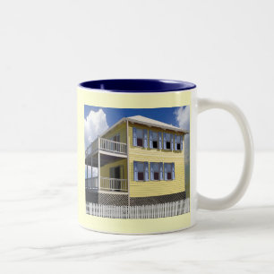 Bahamisches Haus Zweifarbige Tasse