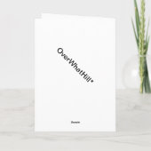 BAHHHH. SIE SIND "30", ABER SIE KÖNNEN IMMER NOCH  KARTE (Rückseite)