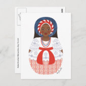 Bahia Brazilian Matryoshka Postcard Postkarte (Vorne/Hinten)