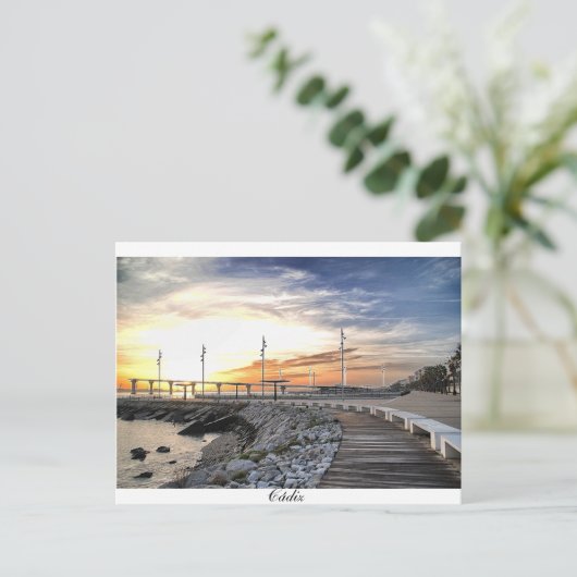 Bahía de Cádiz Postkarte (Stehend Vorderseite)