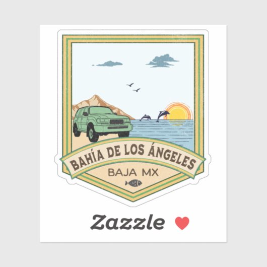 Bahía de los Ángeles FJ80 Baja California Aufkleber (Blatt)