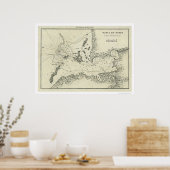 Bahia De Tampa Florida Karte 1809 Poster (Küche)