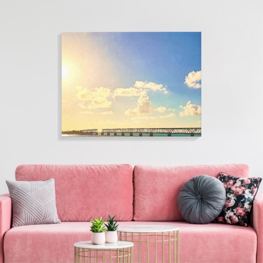 Bahia Honda Eisenbahnbrücke Florida Keys Leinwanddruck (Insitu (Wohnzimmer))