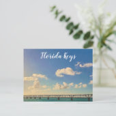 Bahia Honda Eisenbahnbrücke Florida Keys Postkarte (Stehend Vorderseite)