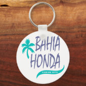 Bahia Honda Florida Keys Palme Schlüsselanhänger (Vorderseite)