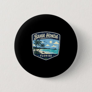 Bahia honda Florida Strand Palmen Ozean Sommer Button