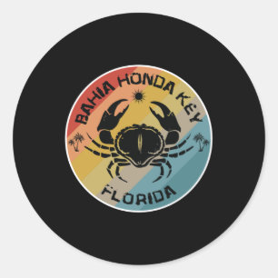 Bahia Honda Key Florida Kunstgewerbe Runder Aufkleber