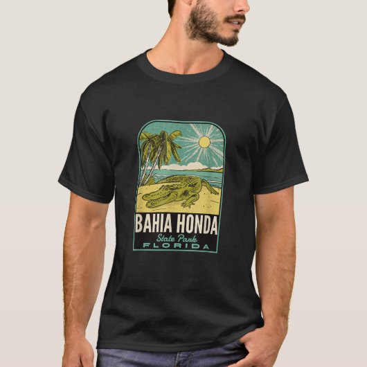 Bahia Honda Staat Park FL Vintage Travel T Shirt (Vorderseite)