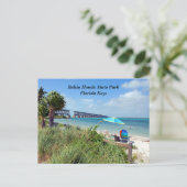 Bahia Honda Staat Park Florida Keys Postkarte (Stehend Vorderseite)