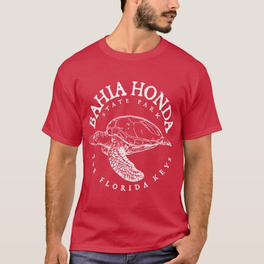 Bahia Honda State Park Florida Keys Loggerheadurle T-Shirt (Vorderseite)